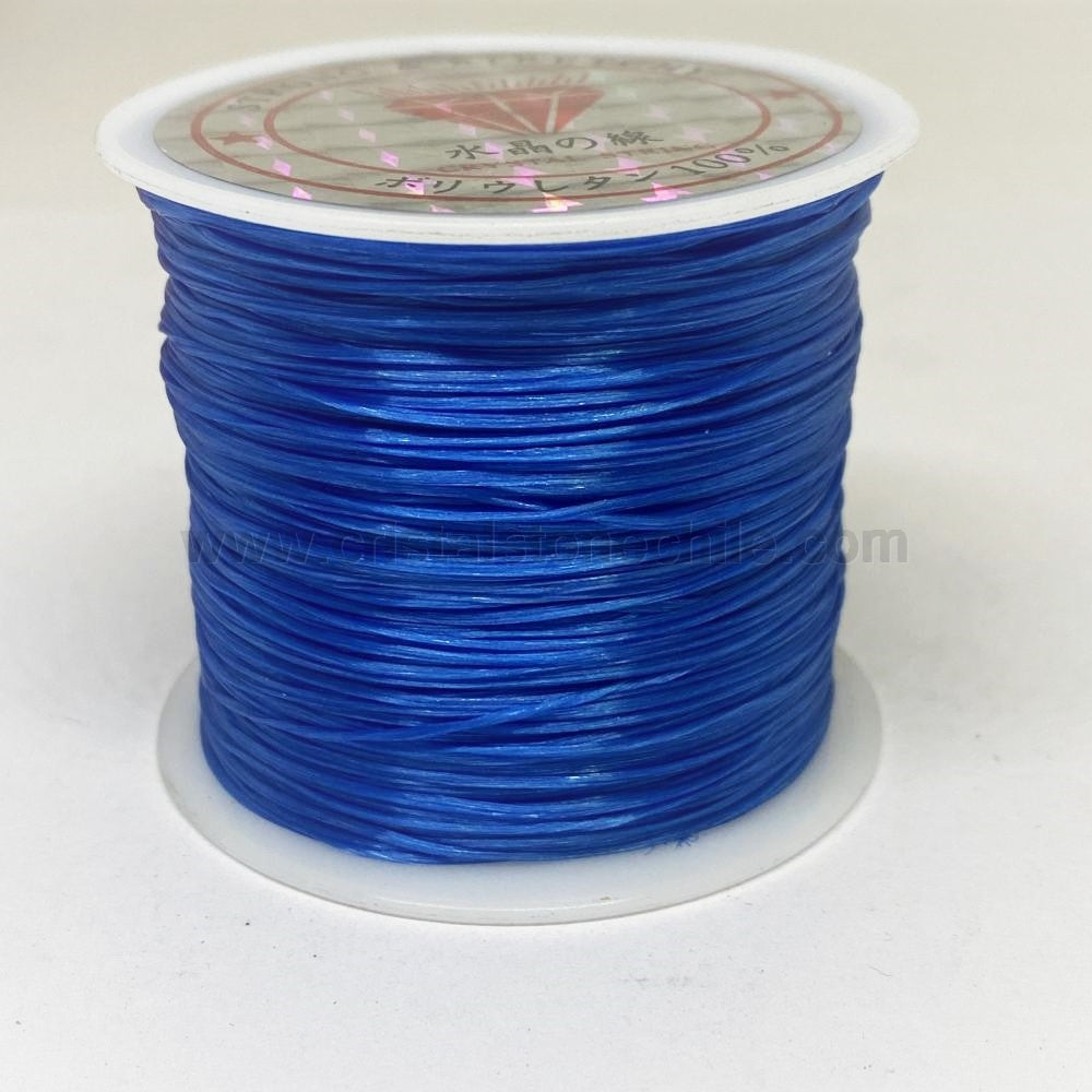 Hilo Elástico Plano | 0.5mm 50mtrs | Azul