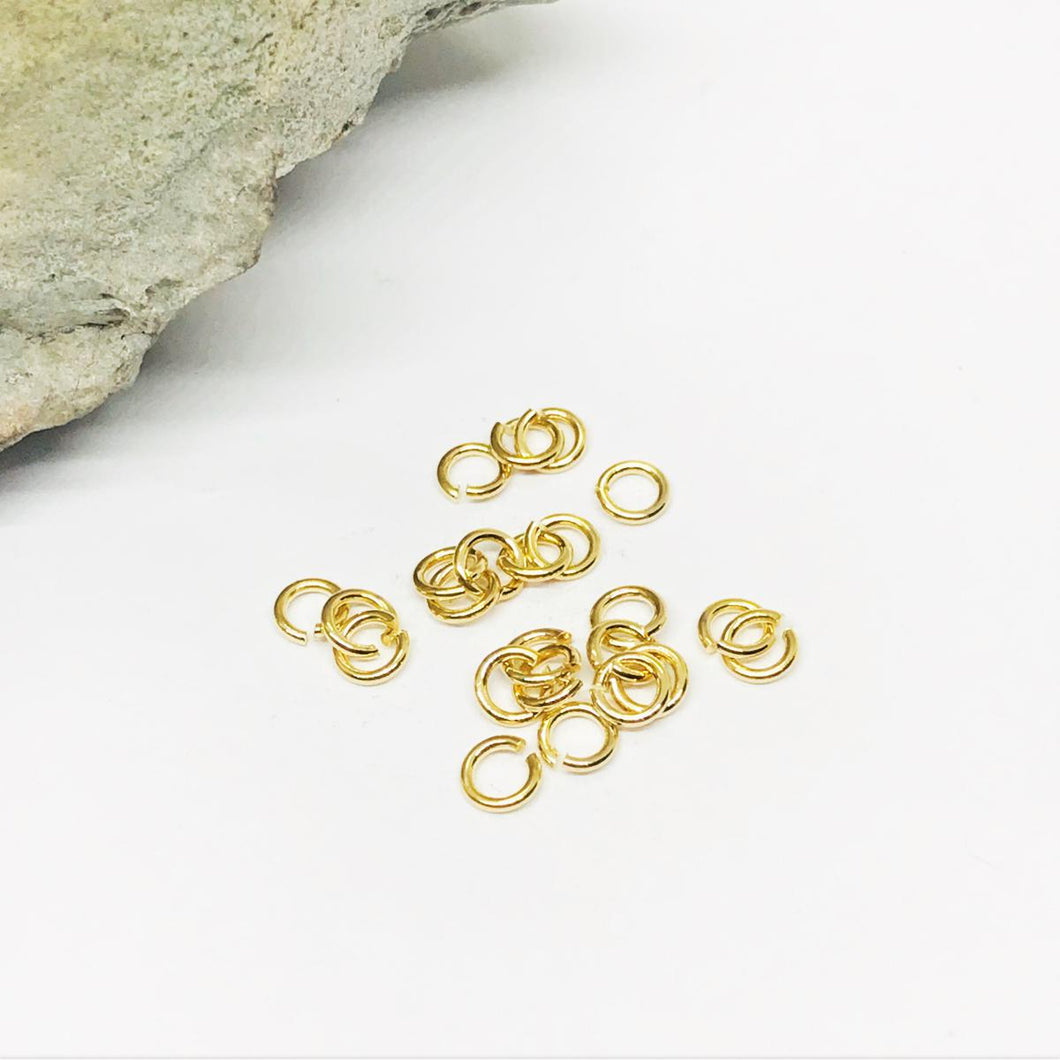 ARGOLLAS ABIERTAS | BAÑO DE ORO 24K | 4.5MM (C7-66)