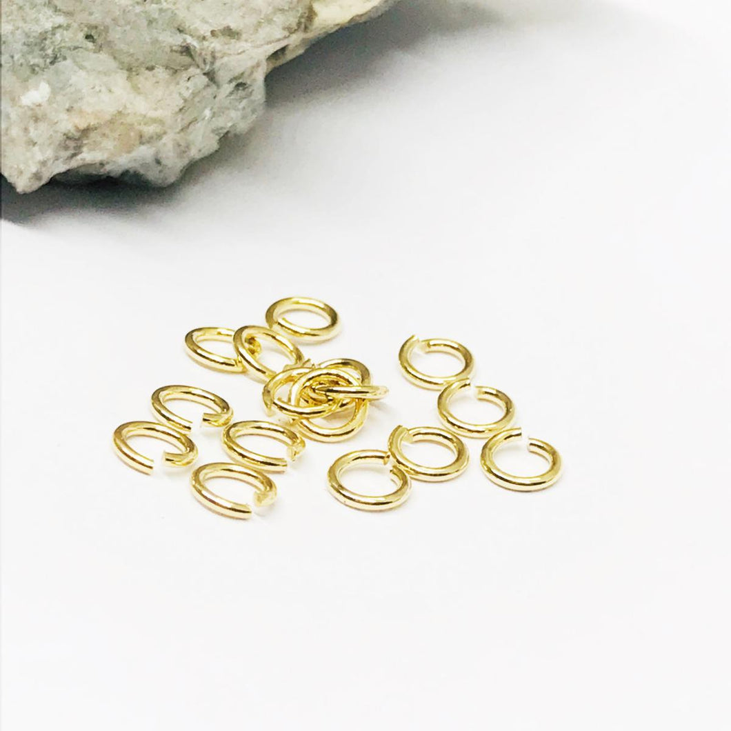 ARGOLLAS ABIERTAS | BAÑO DE ORO 24K | 5MM (C7-69)