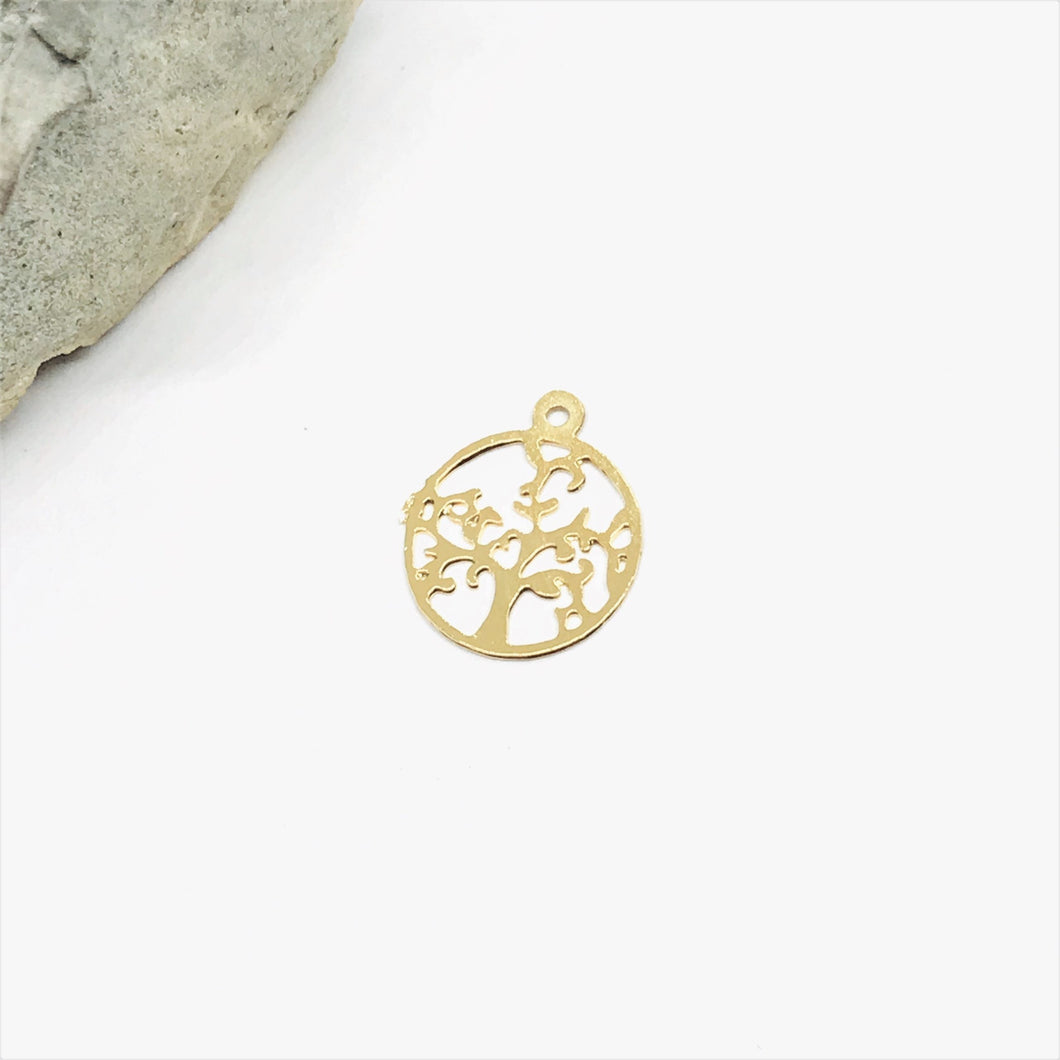 ARBOL DE LA VIDA | BAÑO DE ORO 24K | 12MM (C2-15)