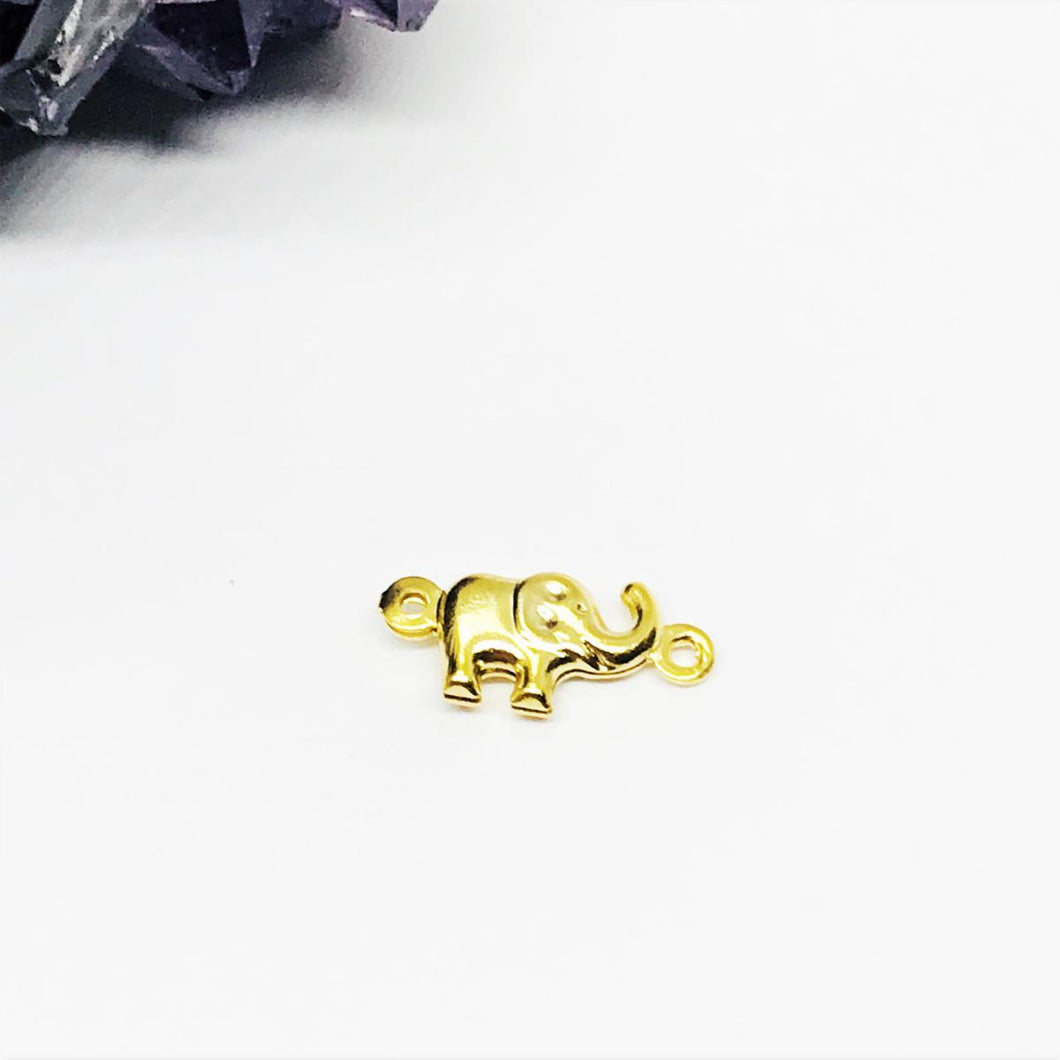 CONECTOR ELEFANTE | BAÑO DE ORO 24K | 13MM (C1-5)