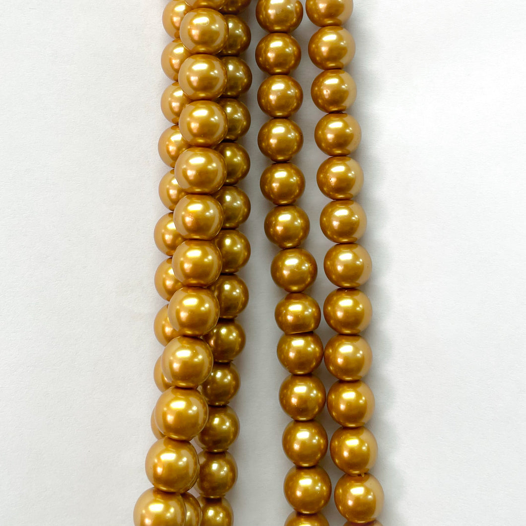PERLA BRILLANTES | 10MM | DORADO