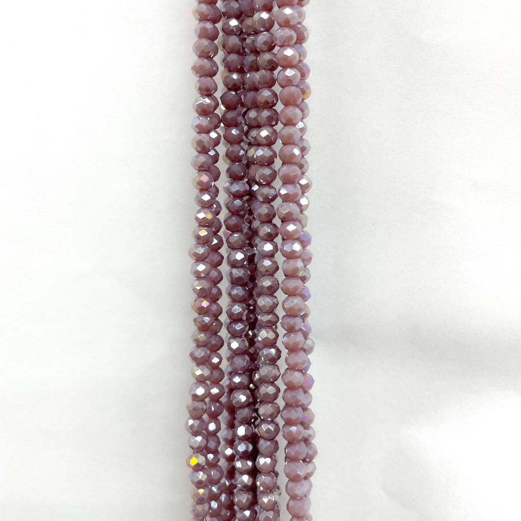 Cristal Chato | 4mm | Lila Matte Tornasol 85