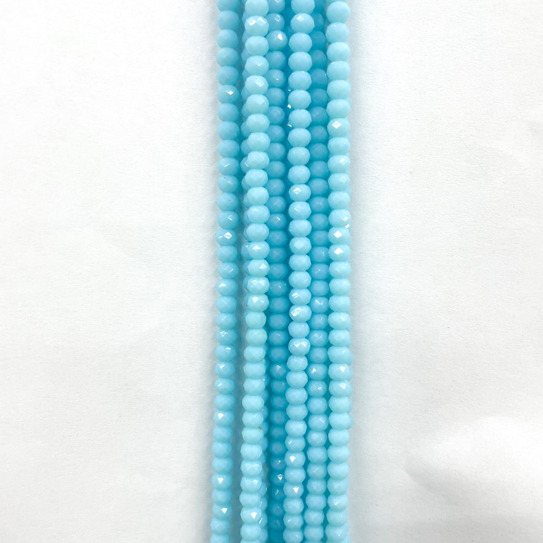 Cristal Chato | 4mm | Celeste matte 47