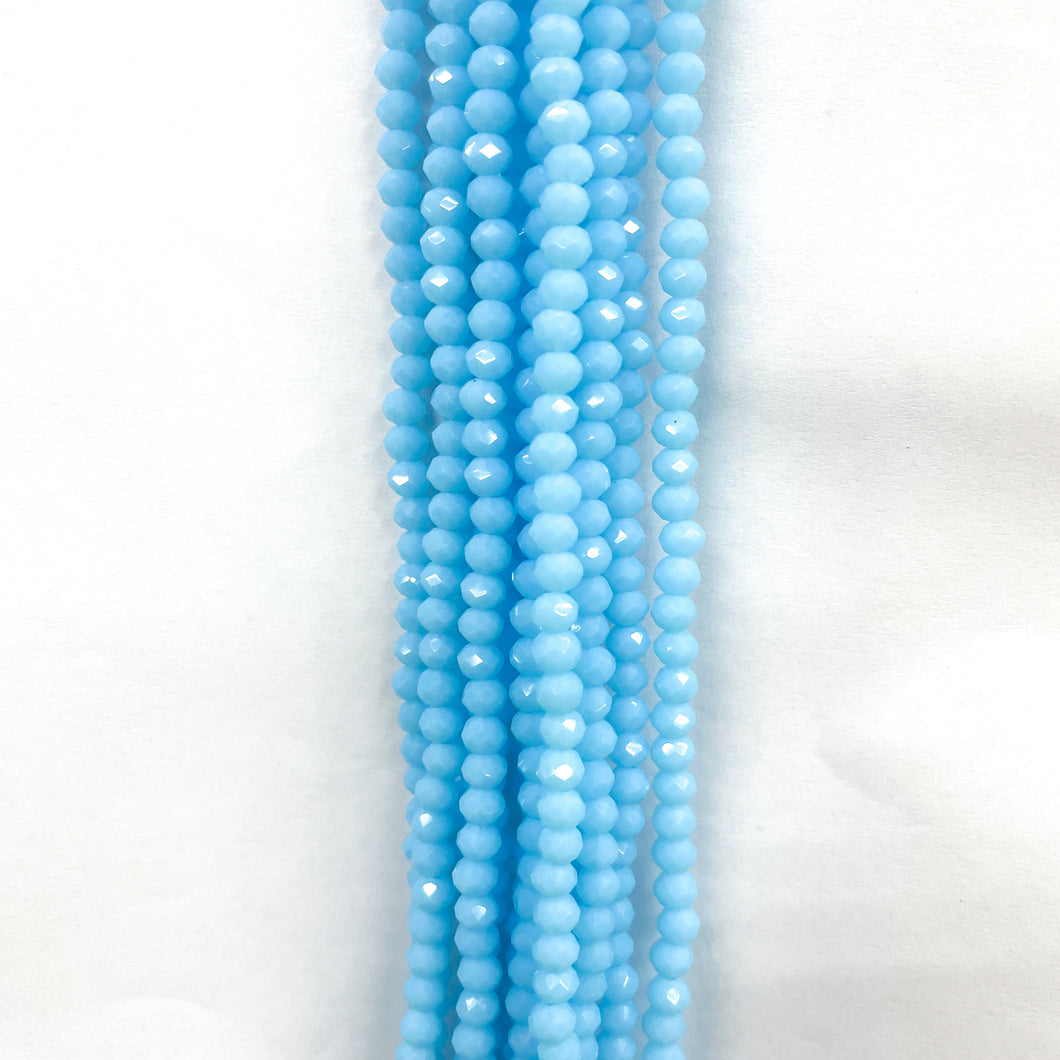 Cristal Chato | 4mm | Celeste Matte 43