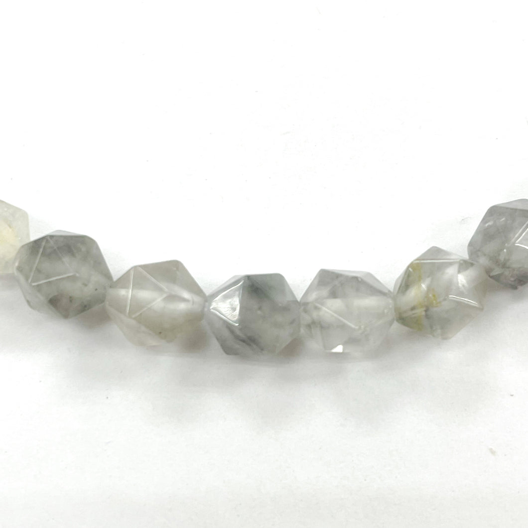 PIEDRA HEXAGONAL | 8MM | AGATA GRIS 2 (7-46C)