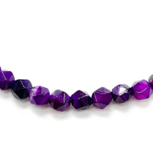 Cargar imagen en el visor de la galería, PIEDRA HEXAGONAL | 6MM | AGATA MORADO MATIZADO (7-42D)
