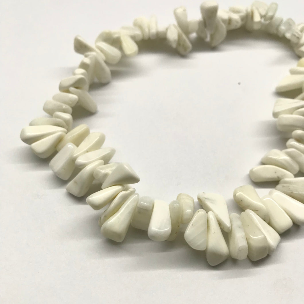 DAGAS RECTAS | TIRA 40CM | JADE BLANCO