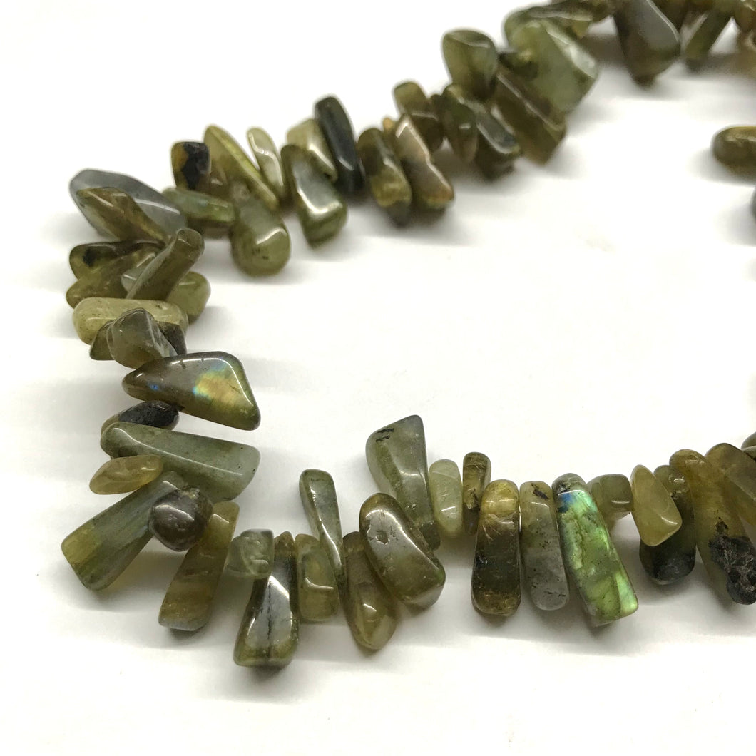 DAGAS RECTAS | TIRA 40CM | LABRADORITA