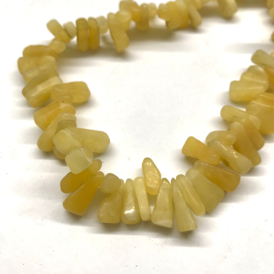 DAGAS RECTAS | TIRA 40CM | JADE AMARILLO