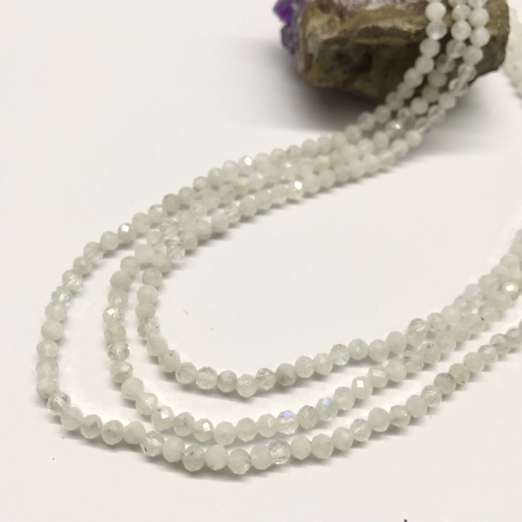 PIEDRAS NATURALES | MINI FACETADO |  PIEDRA LUNA | 3.6MM (17-8A)