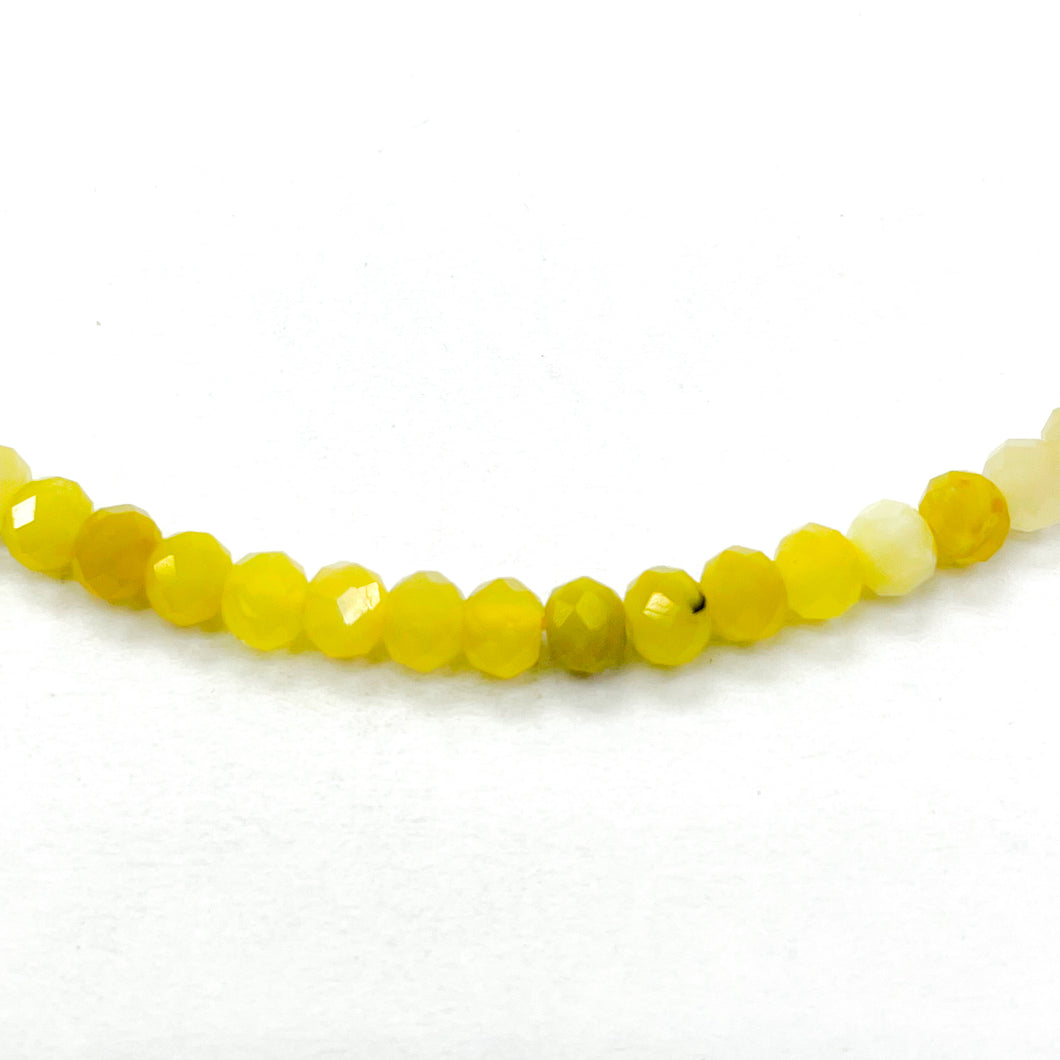 PIEDRAS NATURALES | MINI | OPALO AMARILLO | RONDELL | 4X3MM