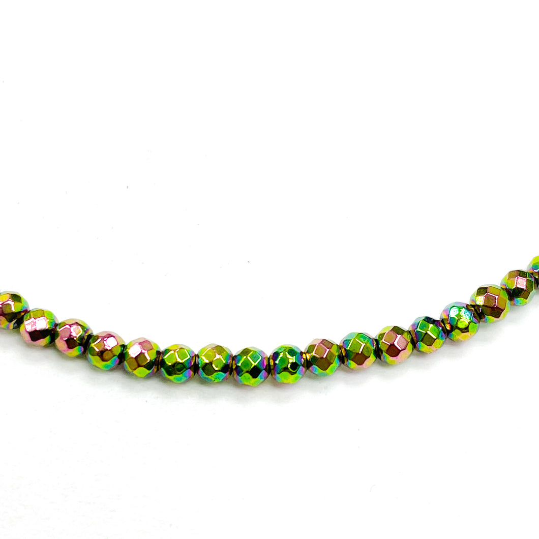 PIEDRAS NATURALES | MINI | HEMATITA RAINBOW VERDE 3.3 | MM