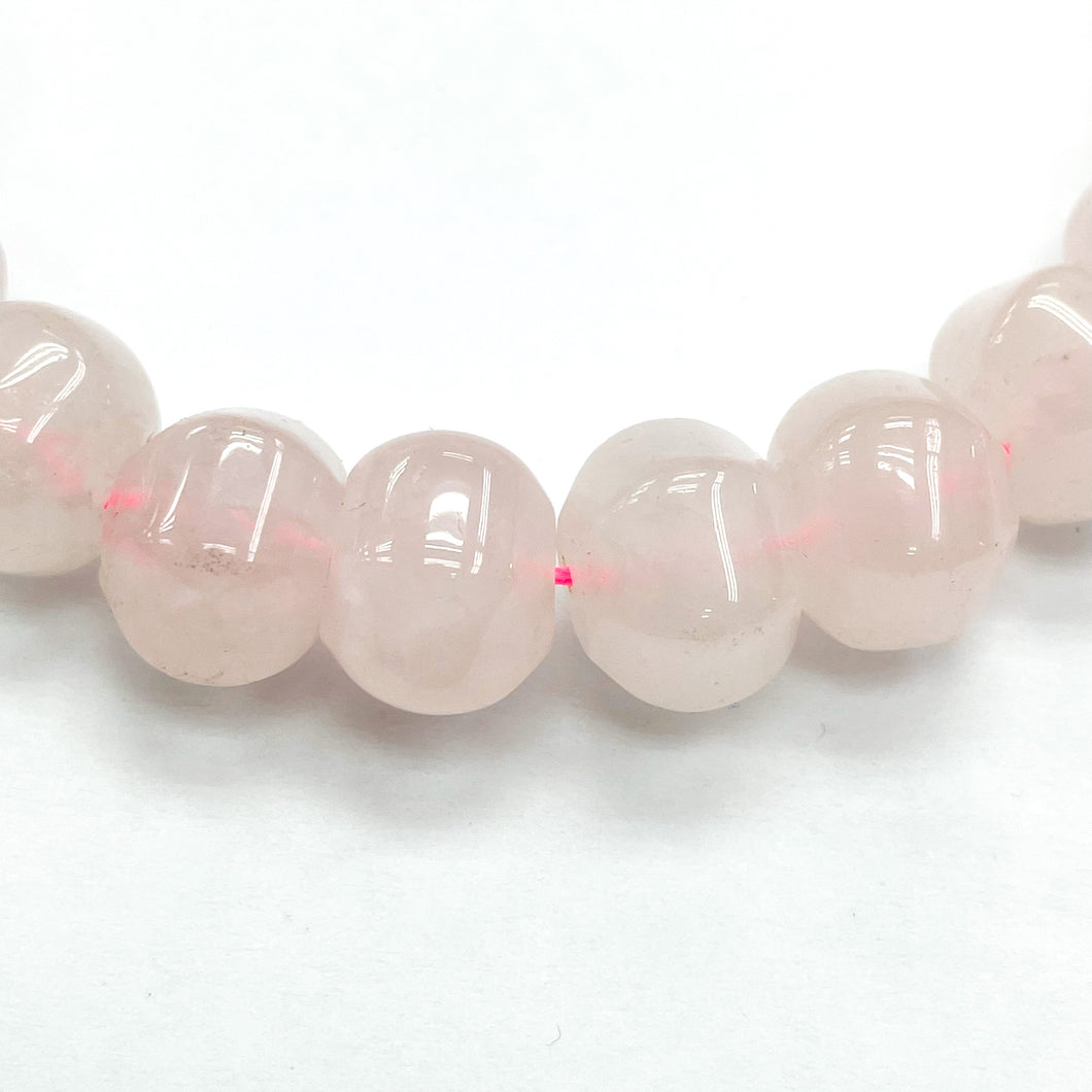 CUARZO ROSADO | RONDELL IRREGULAR | 13MM
