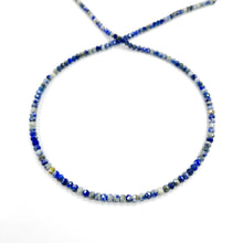Cargar imagen en el visor de la galería, PIEDRAS NATURALES | MINI | LAPISLAZULI CLARO | RONDELL | 3X2MM | co.9
