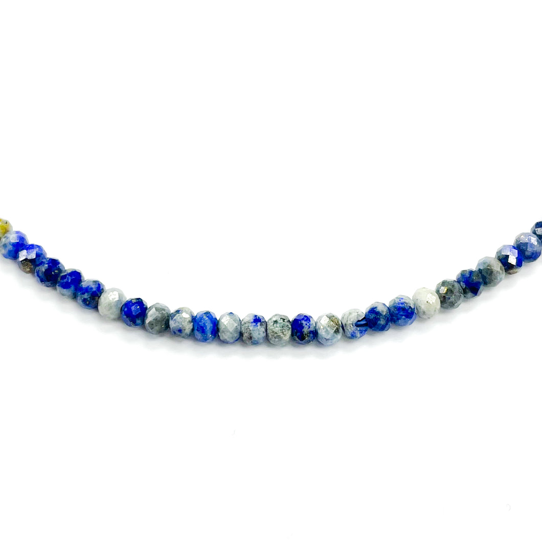 PIEDRAS NATURALES | MINI | LAPISLAZULI CLARO | RONDELL | 3X2MM | co.9