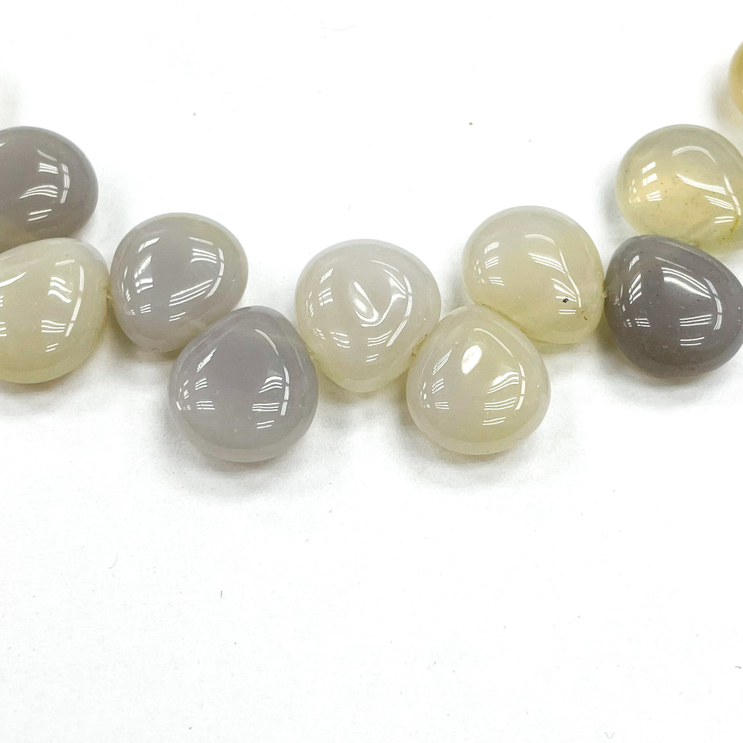 GOTA LISA | 10MM X 12MM | AGATA GRIS (11-24F)