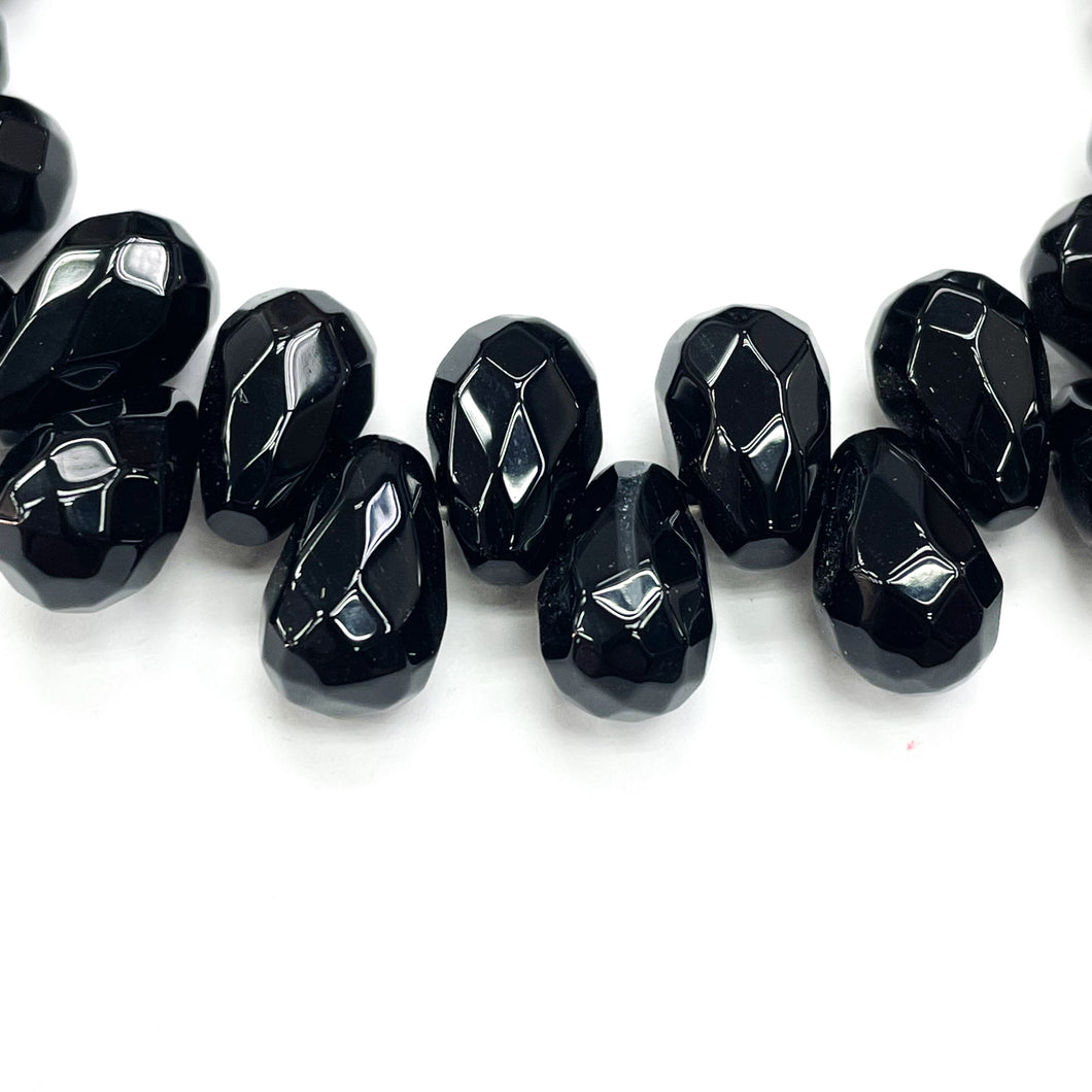 GOTA FACETADA | 12X8MM | ONIX