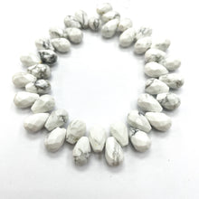 Cargar imagen en el visor de la galería, GOTA FACETADA | 12X8MM | HOWLITA (11-36F)
