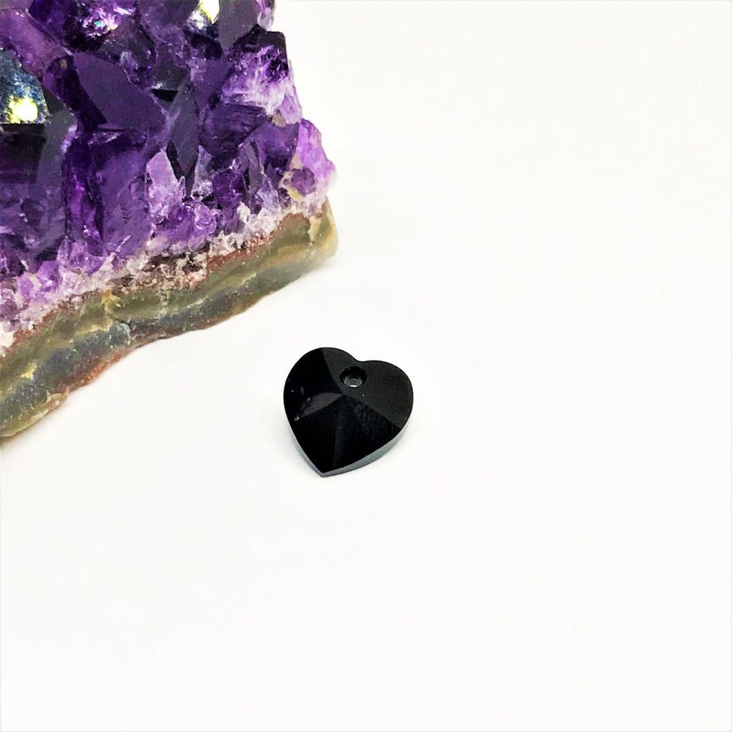 Swarovski Elements Corazón | 10mm | Negro (ST)
