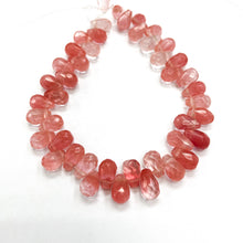Cargar imagen en el visor de la galería, GOTA FACETADA | 8X13MM | CUARZO CHERRY
