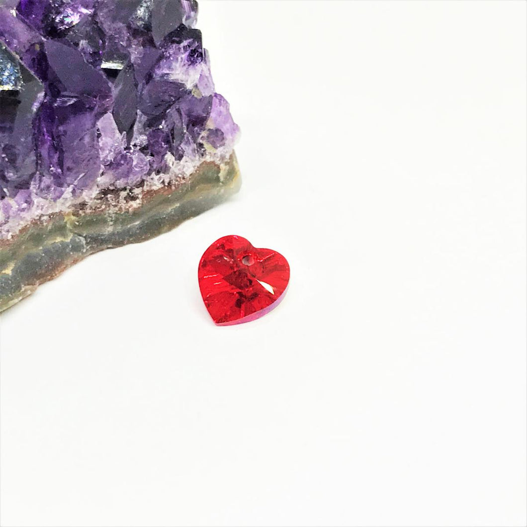 Swarovski Elements Corazón | 10mm | Rojo