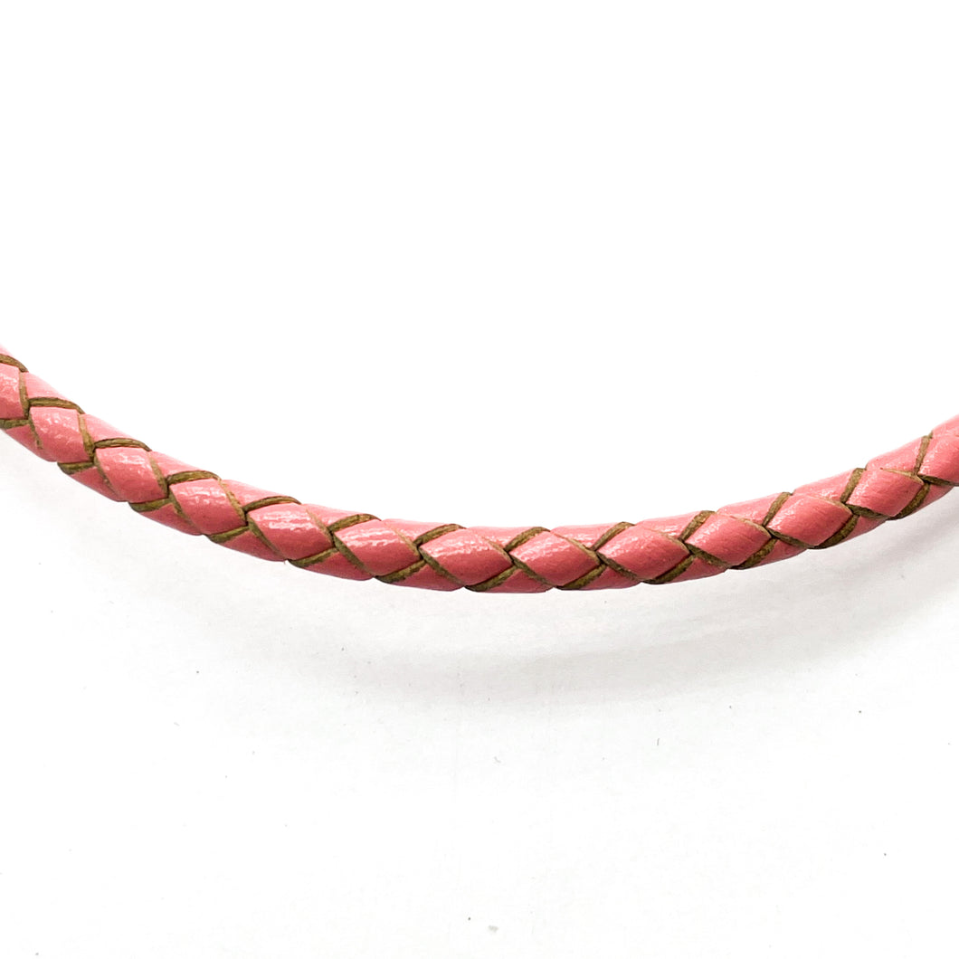 CUERO TRENZADO | 3MM | ROSA VIEJO