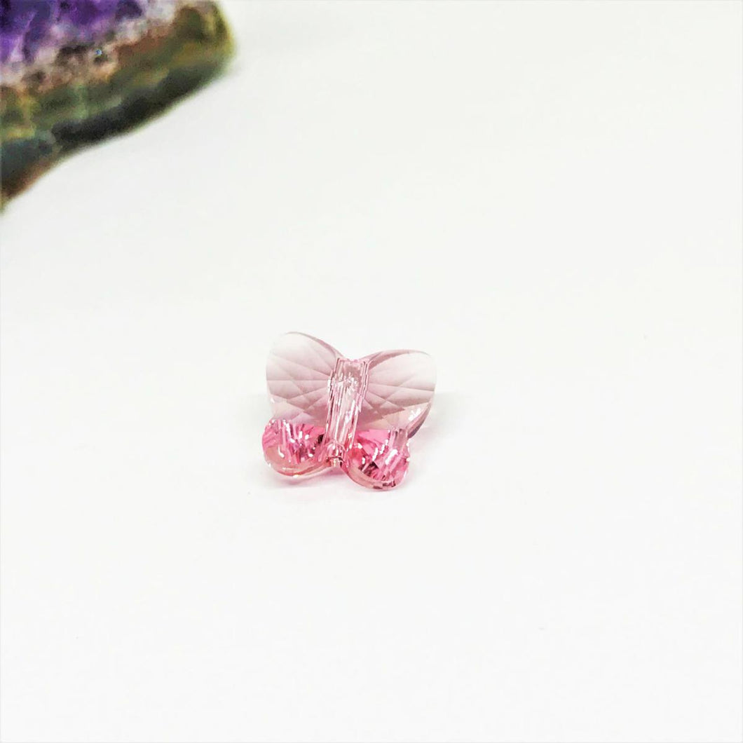 Swarovski Elements Mariposa Separador | 10mm | Rosado