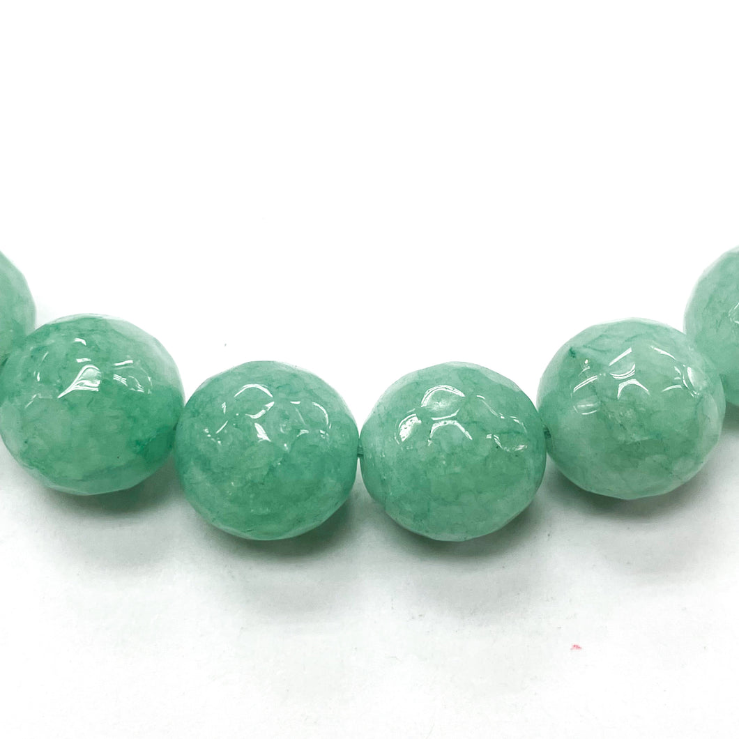 Agata Facetada | 12mm | Verde Agua (7-32A)