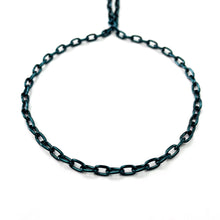 Cargar imagen en el visor de la galería, CADENA FANTASÍA | CANDADO OVALADA | 3MM | VERDE PETROLEO (YH-4375)
