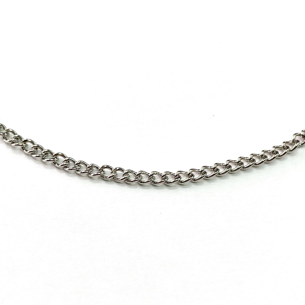 CADENA FANTASÍA | CUBANA | 2MM | PLATEADO (YH-4383)