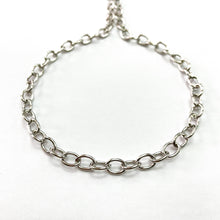 Cargar imagen en el visor de la galería, CADENA FANTASÍA | CANDADO OVALADA | 6MM | PLATEADO (YH-4043)
