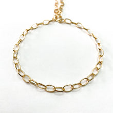 Cargar imagen en el visor de la galería, CADENA FANTASÍA | FORZADA OVALADA | 5.3 | DORADO (YH-3184)
