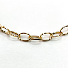 Cargar imagen en el visor de la galería, CADENA FANTASÍA | FORZADA OVALADA | 5.3 | DORADO (YH-3184)
