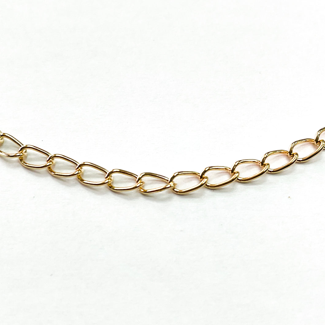 CADENA FANTASÍA | ALARGUE | 4MM | DORADO (HH-3726)