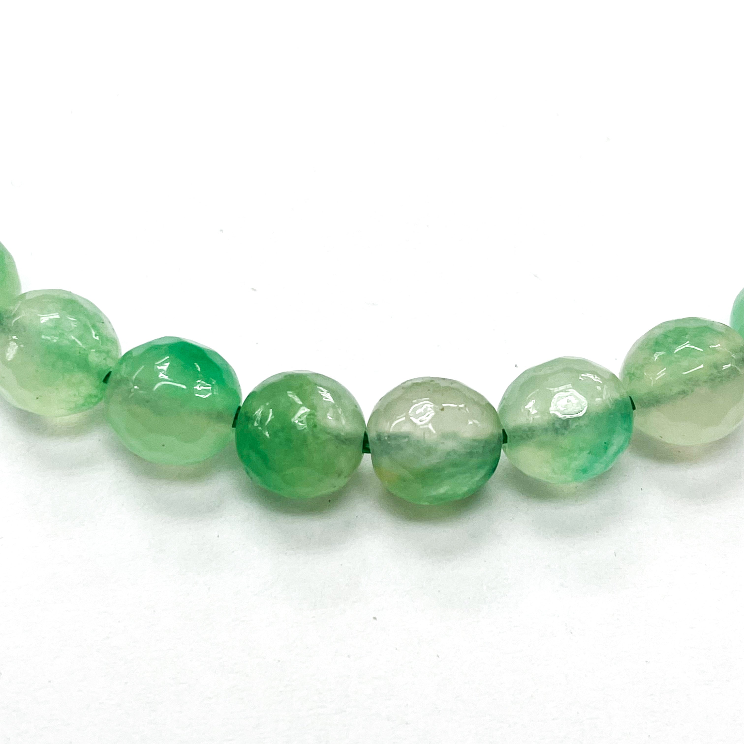 Agata Facetada | 8mm | Verde pastel matizado (13-26B) – CrystalStone