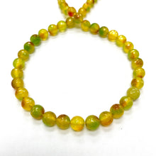 Cargar imagen en el visor de la galería, Agata Facetada | 8mm | Verde Amarillo burdeo (13-30B)
