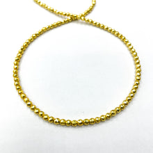 Cargar imagen en el visor de la galería, Hematita Frost Facetada | 3mm | DORADO BRILLANTE (25-25C)
