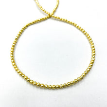 Cargar imagen en el visor de la galería, Hematita Frost Facetada | 3mm | DORADO MATTE (25-24C)
