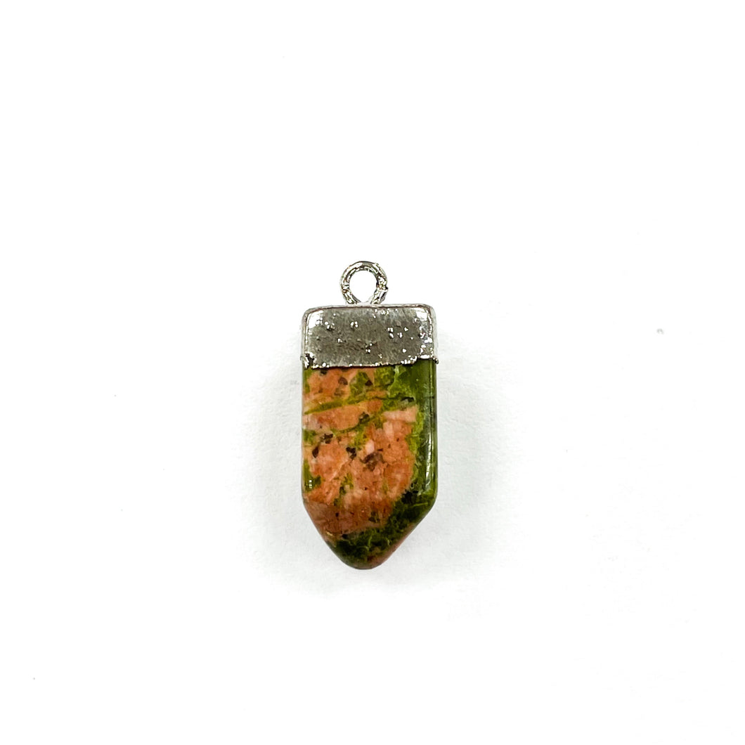 COLGANTE DE PIEDRA | PUNTA GRUESA | 20X10MM | UNAKITA