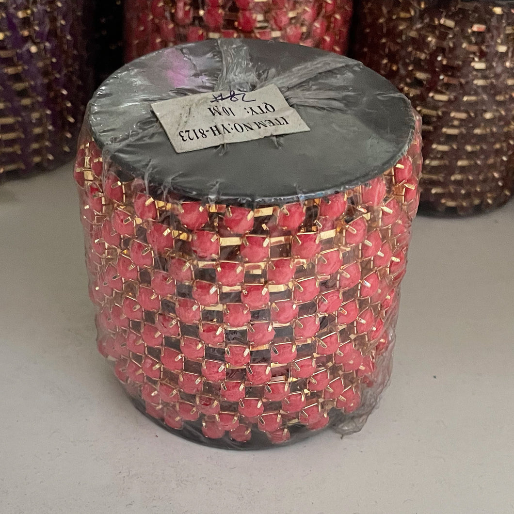 ROLLO STRASS | 6X6MM | FUCSIA