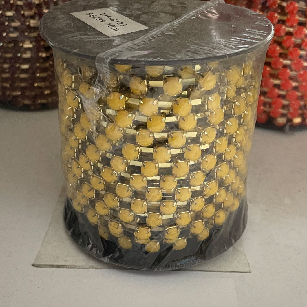 ROLLO STRASS | 6X6MM | AMARILLO