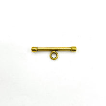 Cargar imagen en el visor de la galería, BROCHE T | RECTANGULAR | 4 PARES | DORADO
