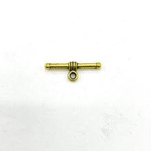 Cargar imagen en el visor de la galería, BROCHE T | CIRCULO SIMPLE | 4 PARES | DORADO
