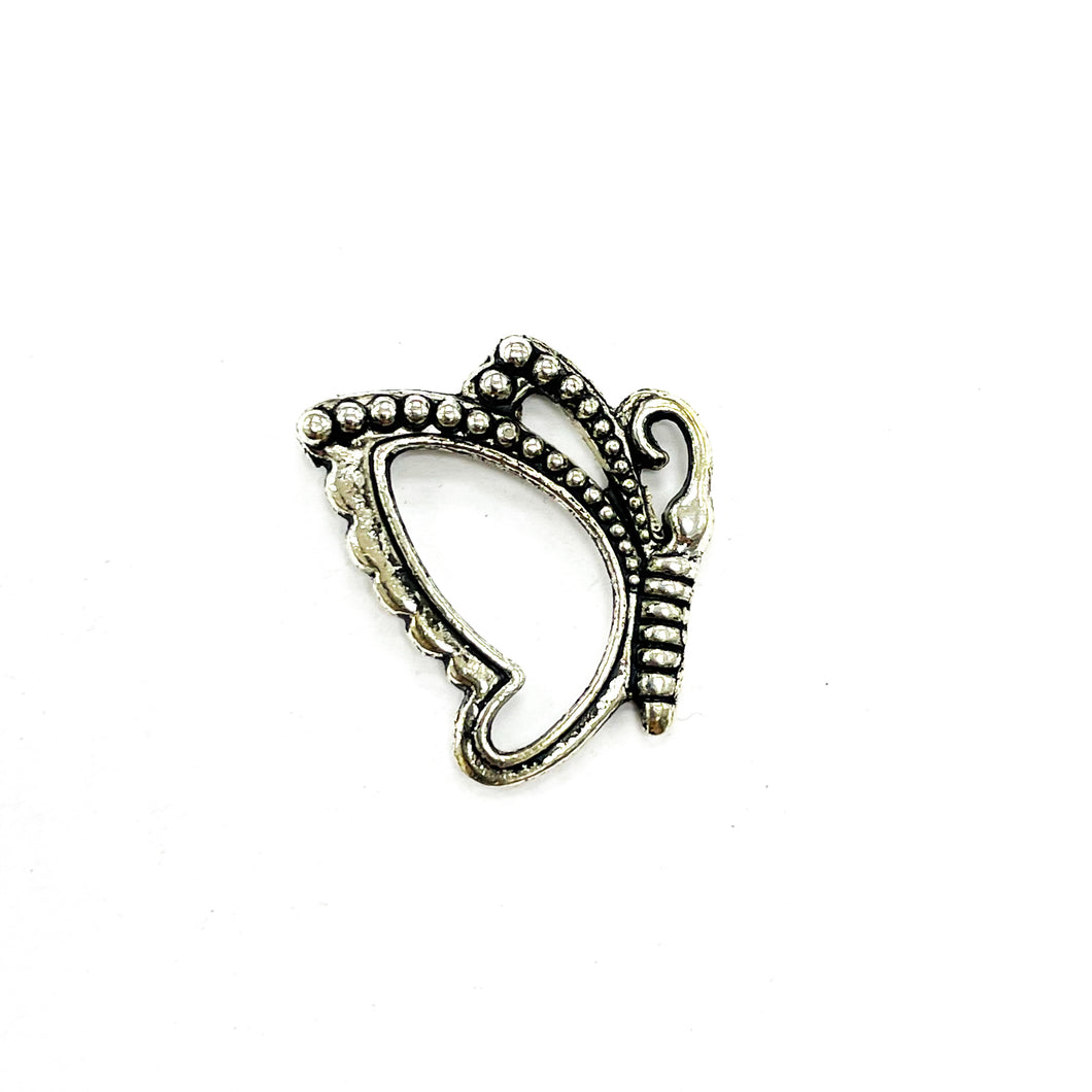 BROCHE T | MARIPOSA | 4 PARES | NIQUELADO