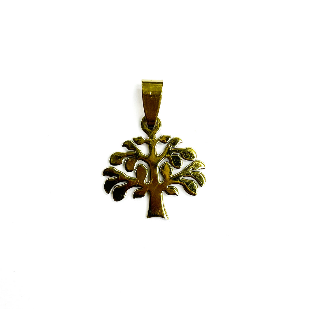 COLGANTE ACERO | ARBOL DE LA VIDA | 24MM | DORADO | (C2-15CA)