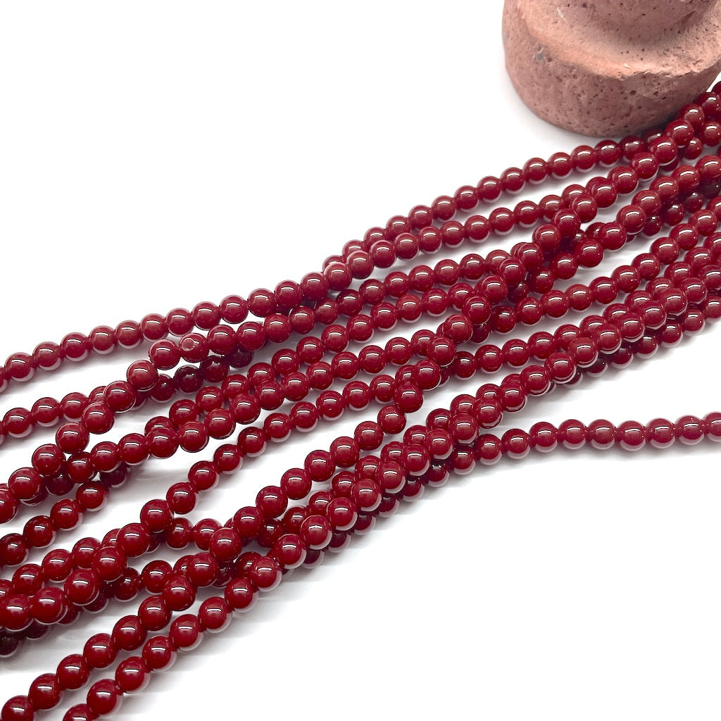 Jade Rojo Oscuro | 6mm