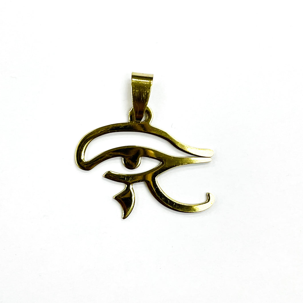 COLGANTE ACERO | OJO DE HORUS GR | 30MM | DORADO | (C3-23CA)