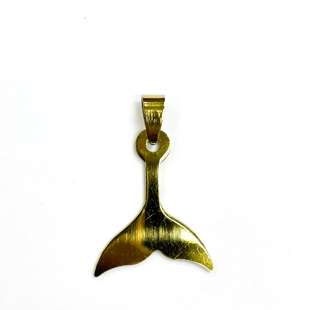 COLGANTE ACERO | COLA DE BALLENA | 30MM | DORADO | (C4-34CA)