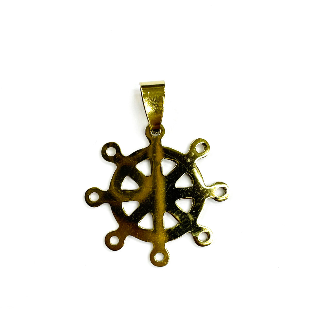 COLGANTE ACERO | TIMON | 27MM | DORADO | (C4-35CA)